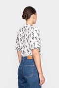 Caria Blouse - Cream Hortensia Print