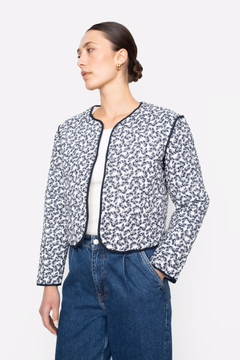 Elvera Jacket - Navy Rosehip Print