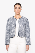 Elvera Jacket - Navy Rosehip Print