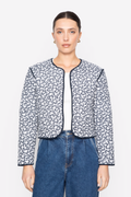 Elvera Jacket - Navy Rosehip Print