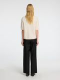 Sia Ras 2/4 Rib Knit Cardigan Noos - Birch Melange
