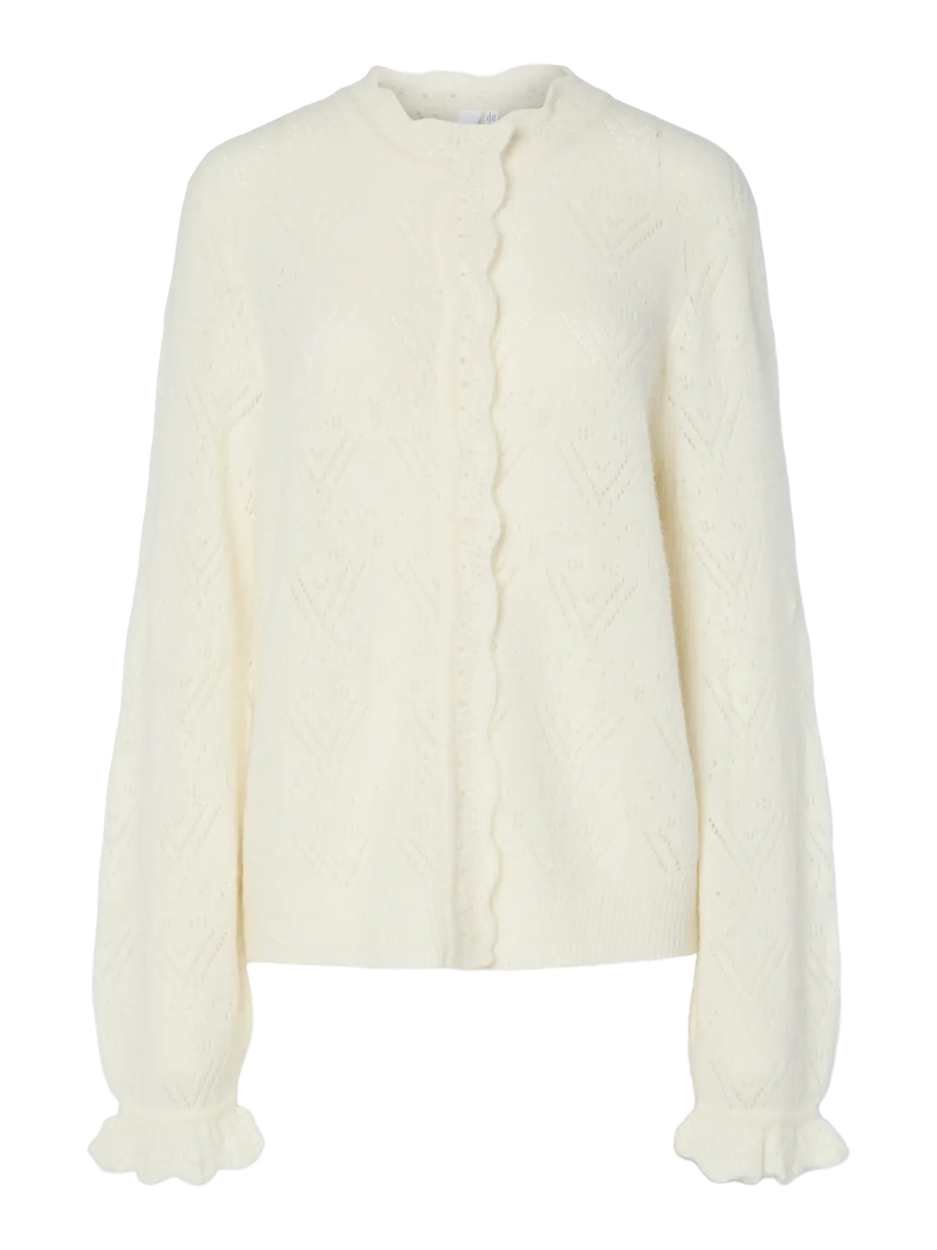 Yaspino Ls Knit Cardigan - Birch