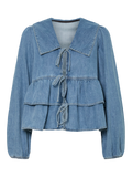Yascelinde Ls Top - Light Blue Denim