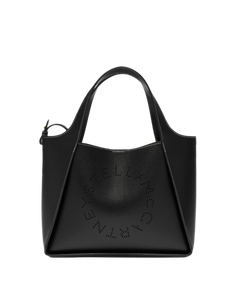Logo Crossbody Tote Bag - Black