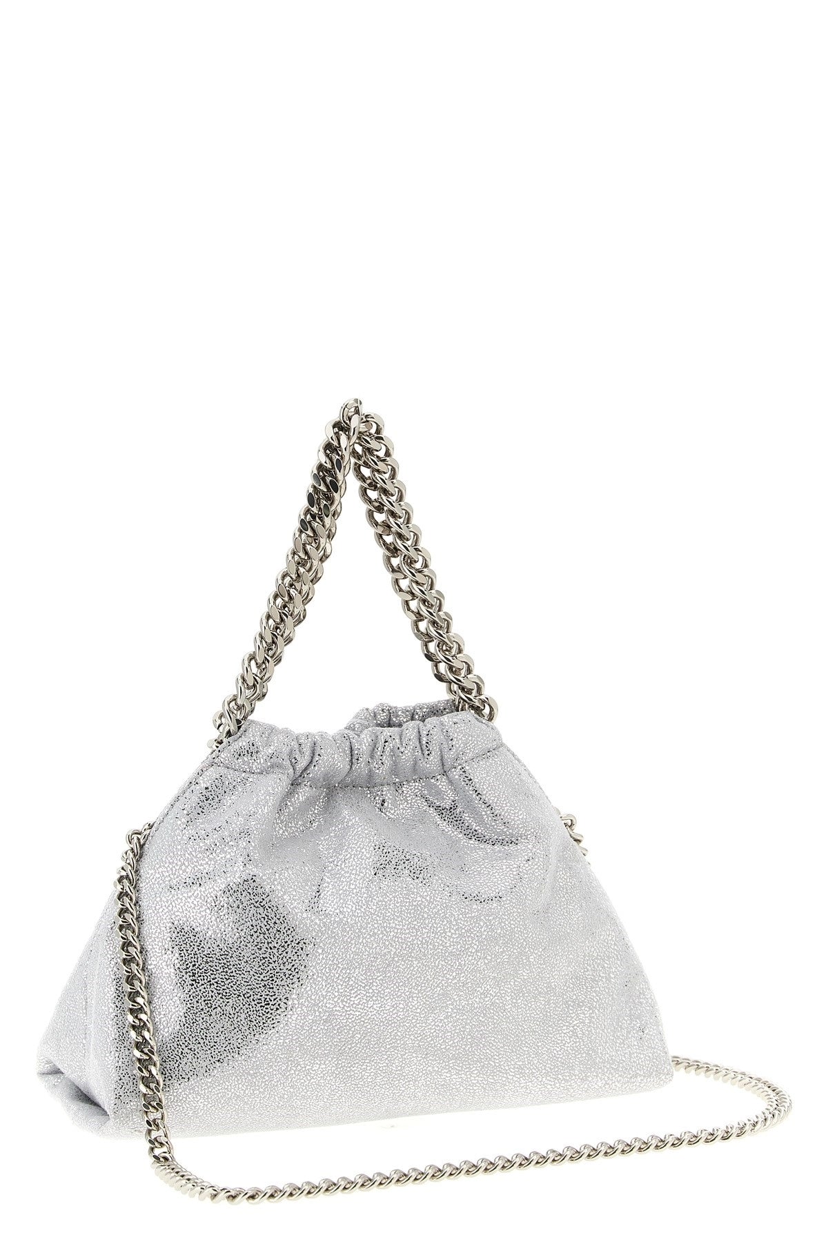 Falabella Mini Drawstring Bag - Silver W/Palladium Color Chain