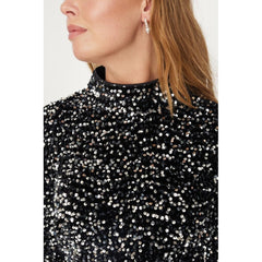 Silla Short Dress - Silver