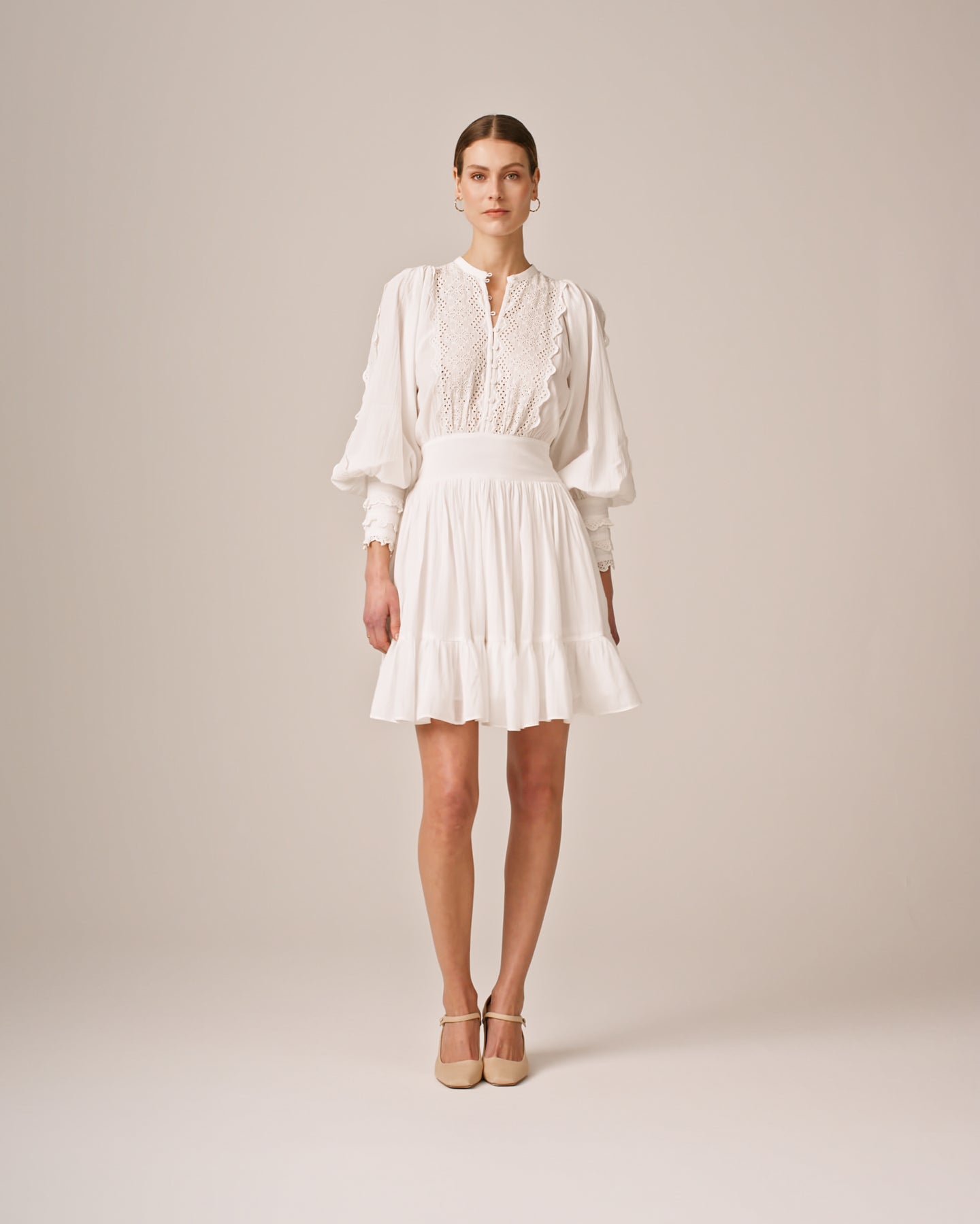 Cotton Slub Mini Dress