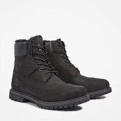 Timberland Premium 6 Inch Fur Lined Waterproof Boot - Black