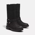 Brimfield Tall Pull On Boot - Blk Suede