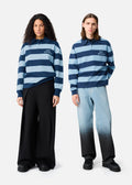 Frey Polo Sweater - Navy/Light Blue