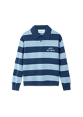 Frey Polo Sweater - Navy/Light Blue