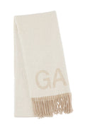 Fringed Wool Scarf - Egret