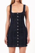 Angel Mini Dress Lila - Rinse Denim