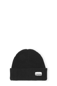 Structured Rib Beanie - Black