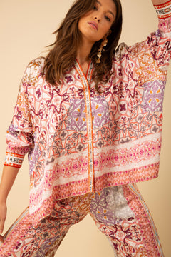 Alayah Top Silk-Viscose - Ivory