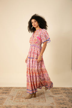 Alexis Long Dress - Pink