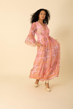 Mara Dress - Coral