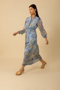 Shelby Long Dress - Blue