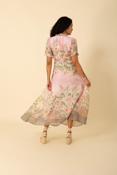 Haley Long Dress - Pink