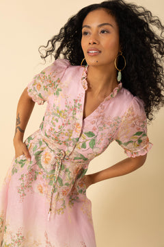 Haley Long Dress - Pink