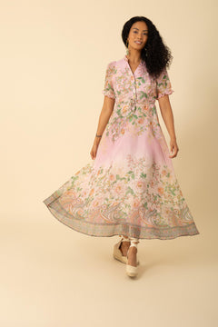 Haley Long Dress - Pink