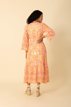 Davina Maxi Dress - Orange