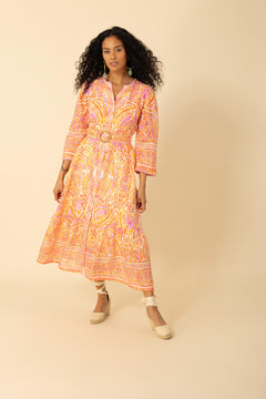 Davina Maxi Dress - Orange