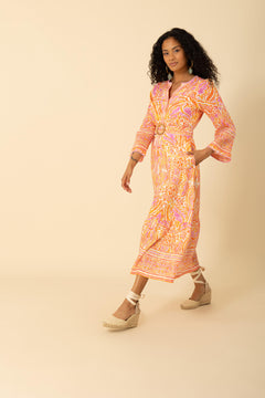 Davina Maxi Dress - Orange