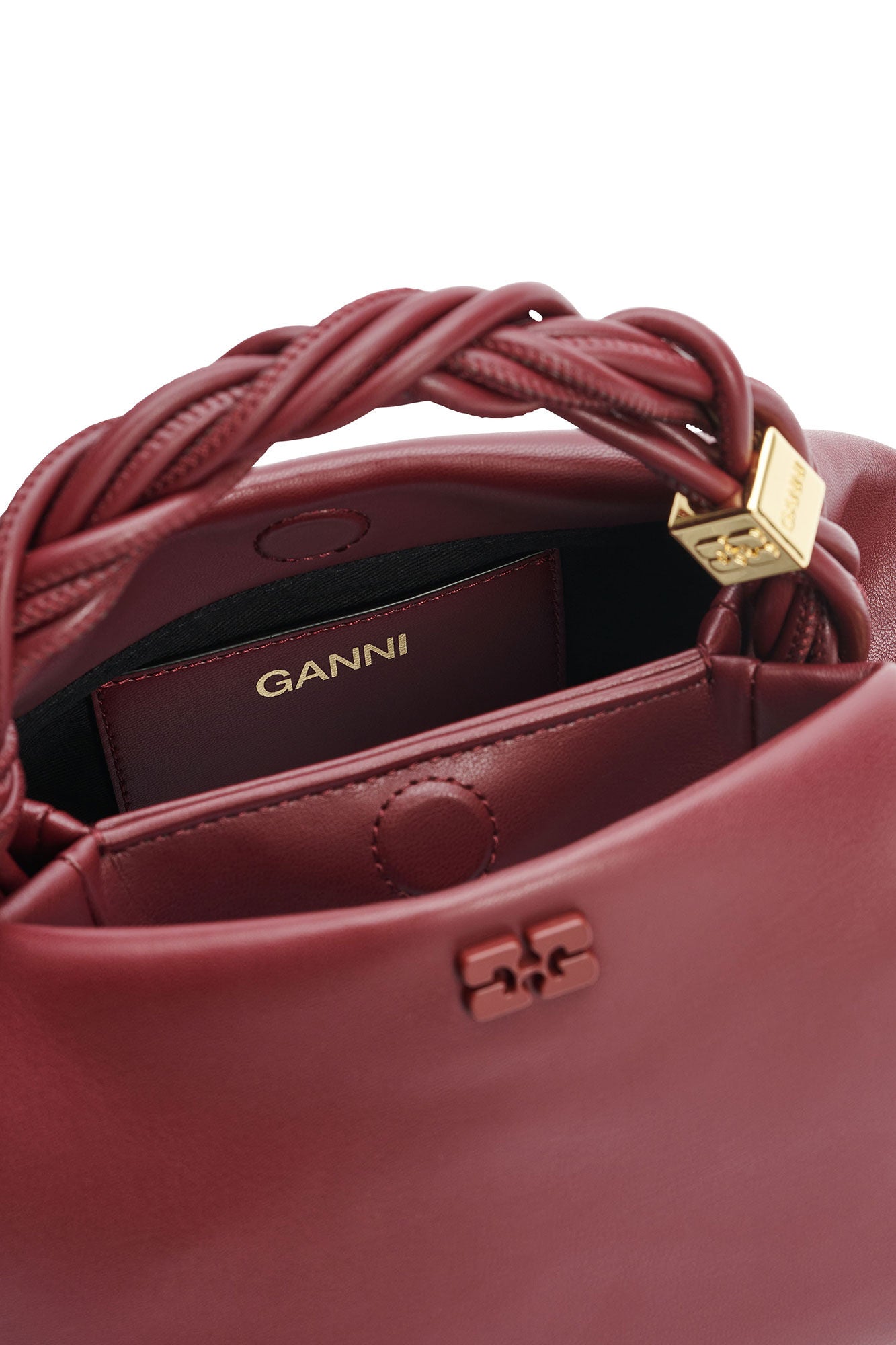 Ganni Bou Bag Small - Burgundy