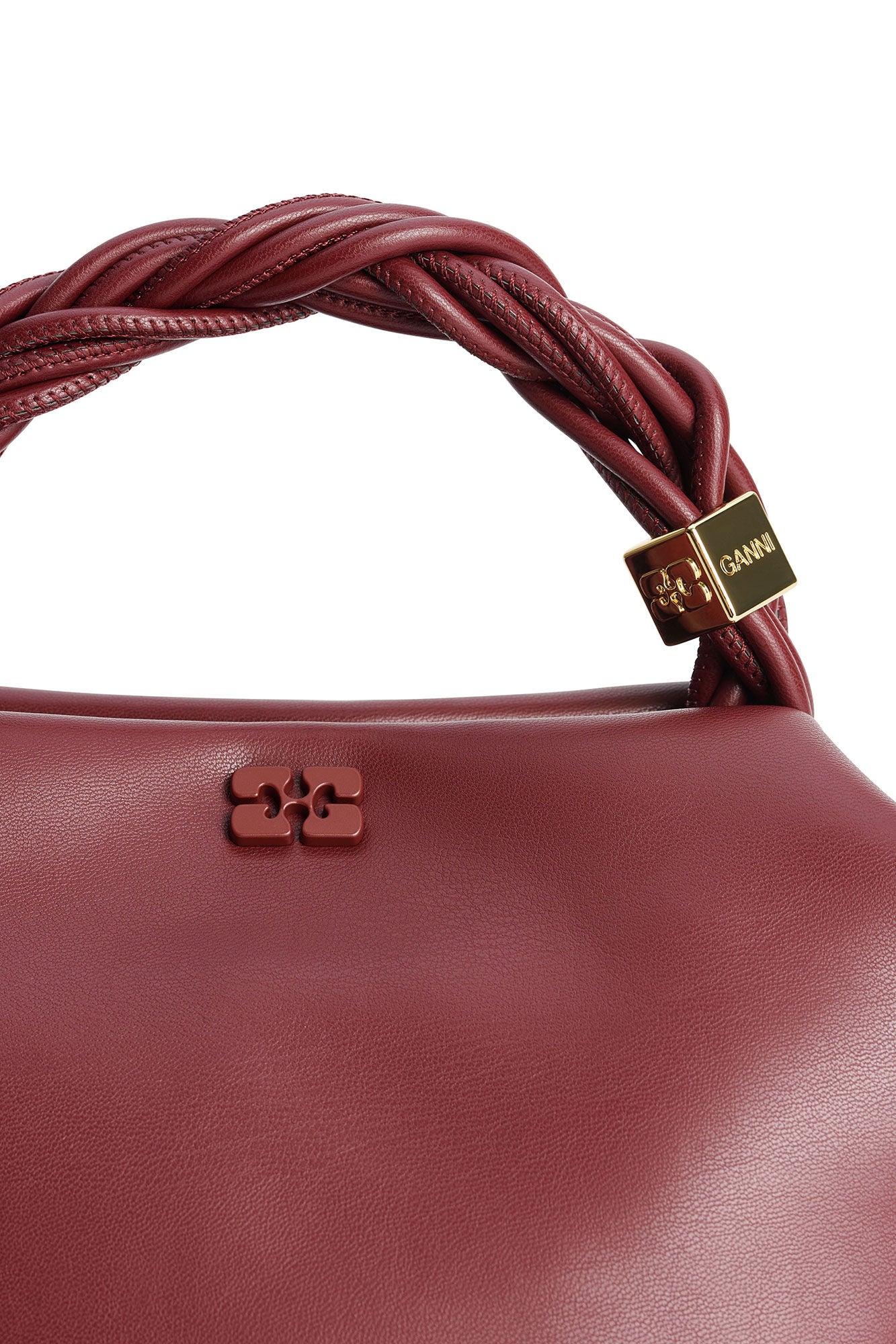 Ganni Bou Bag Small - Burgundy