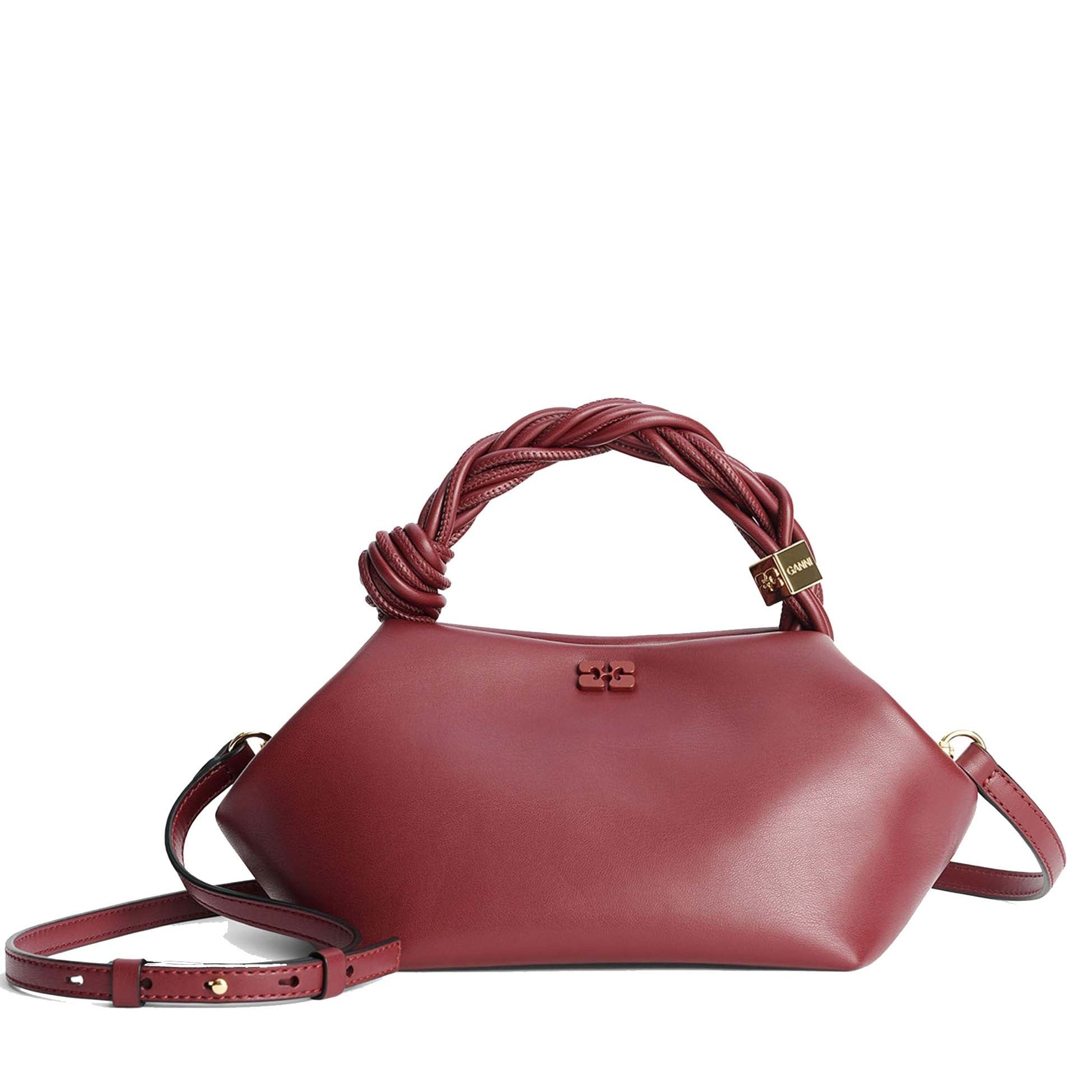 Ganni Bou Bag Small - Burgundy