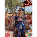 Leilany Silk Scarf - Navy