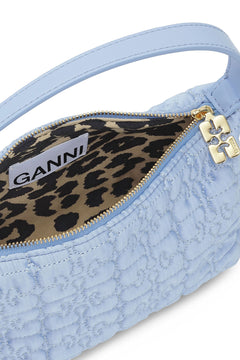 Butterfly Small Pouch Satin - Baby Blue
