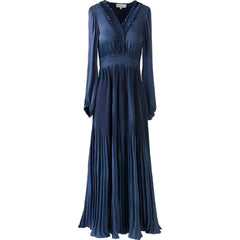 Alisson Solid Dress - Navy