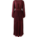 Alisson Solid Dress - Wine