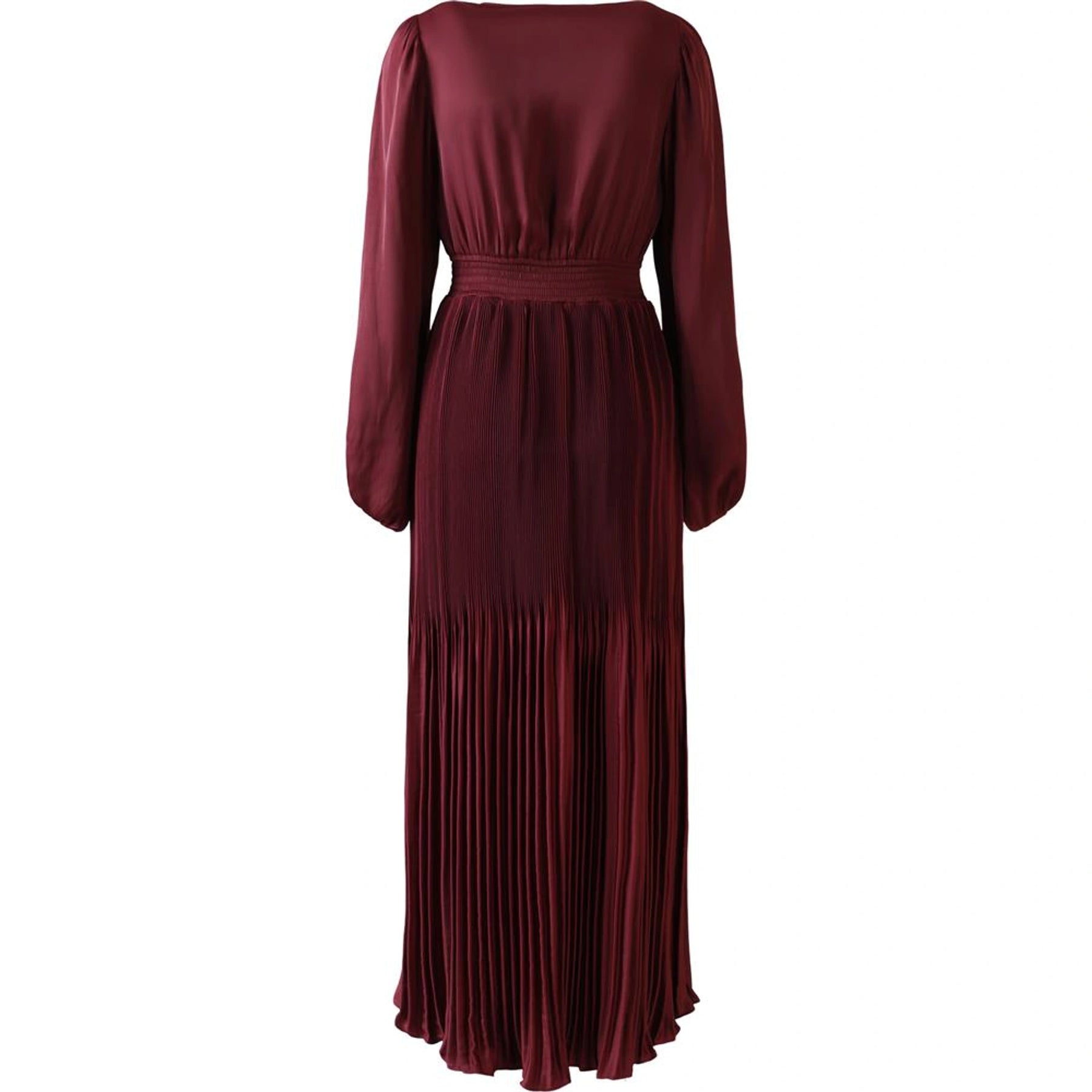 Alisson Solid Dress - Wine