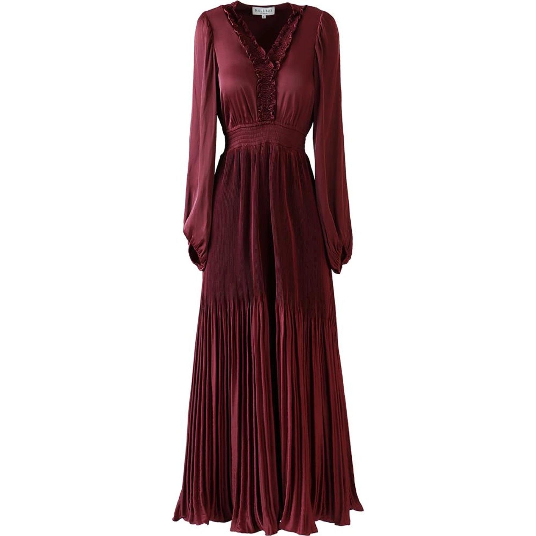 Alisson Solid Dress - Wine