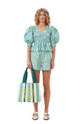 Large Easy Shopper Stripes - Juniper