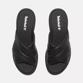 London Vibe Slide Sandal - Black Full Grain