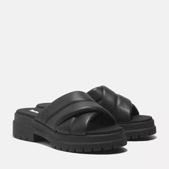 London Vibe Slide Sandal - Black Full Grain