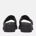 London Vibe Slide Sandal - Black Full Grain