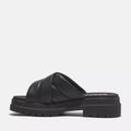 London Vibe Slide Sandal - Black Full Grain