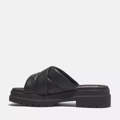 London Vibe Slide Sandal - Black Full Grain