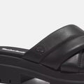 London Vibe Slide Sandal - Black Full Grain