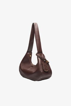 Ganni Bou Bag Hobo Medium - Seal Brown