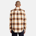 Ls Heavy Flannel Plaid Shirt Regular - White Smoke Yd