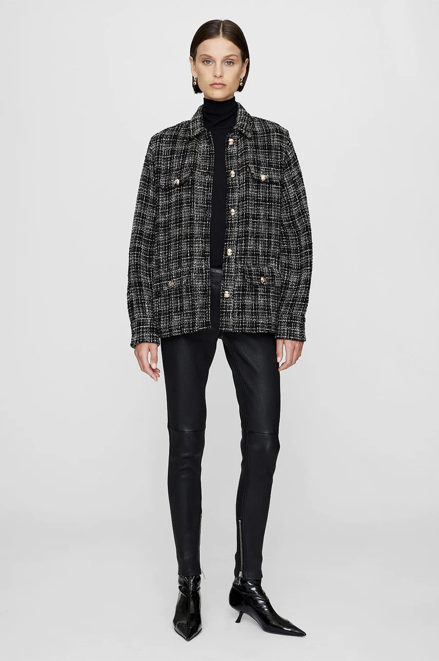Corey Jacket - Metallic Plaid