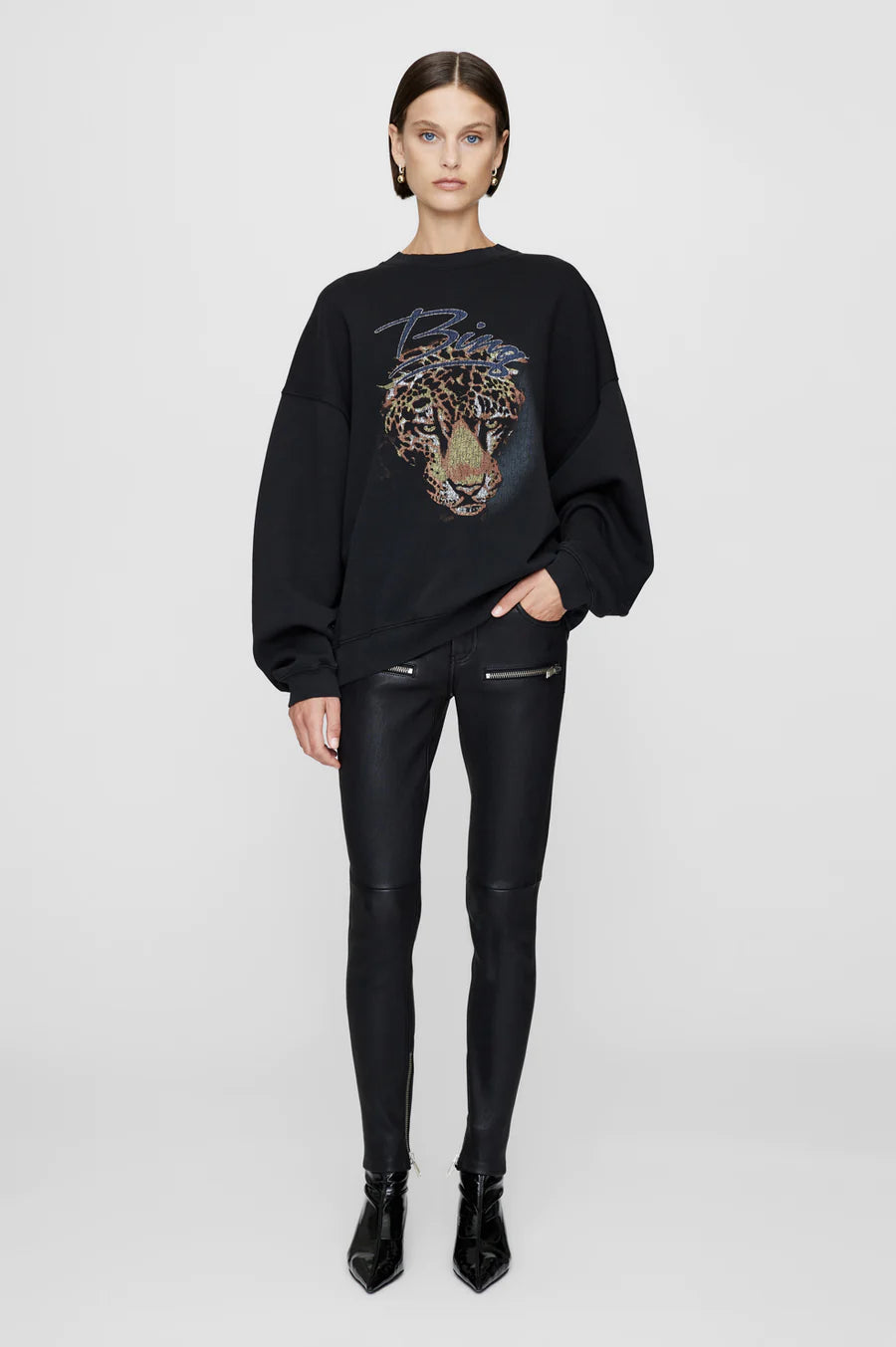 Harvey Crew Leopard - Vintage Black