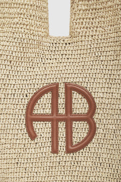 Large Leah Hobo - Natural With Cognac