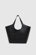 Medium Lili Tote - Black Pebbled